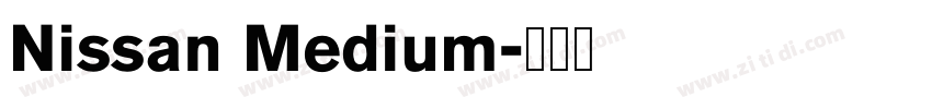 Nissan Medium字体转换